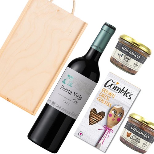Puerta Vieja Rioja Tinto 75cl Red Wine And Pate Gift Box